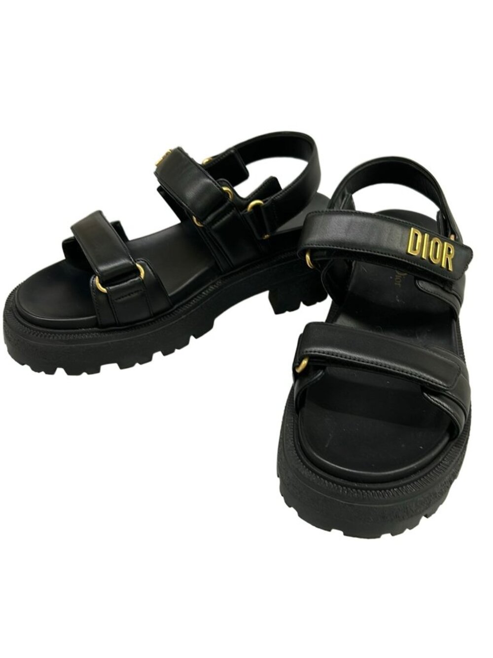 Dior Sandals 37.5 Act Black Lambskin - Picture 12 of 14